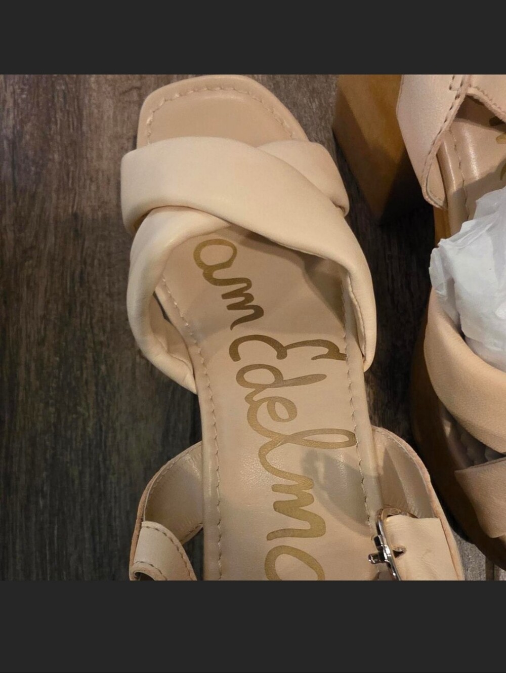 Sam Edelman Suzannah Leather Platform Sandals - Picture 7 of 9